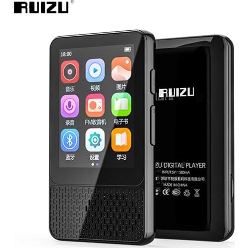 Ruizu Mini MP3 Player Bluetooth-Compatible 16GB 32GB Touch Screen Music Walkman With Speaker FM Radio Recorder E-book Pedometer