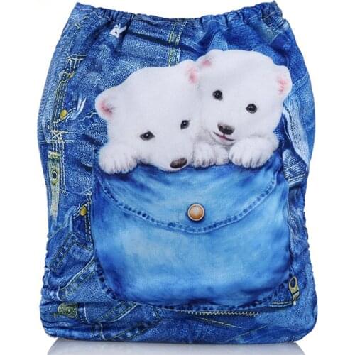 [Mumsbest] Baby Cloth Washable Diaper Panties with Microfiber Insert Waterproof Digital Position Reusable Pocket Cloth Nappies