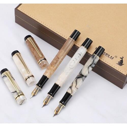 Kaigelu 316 Exquisite Marble Celluloid Fountain Pen, 22KGP Medium Nib Multicolor For Choice Phantom Pattern Wonderful Ink Pen