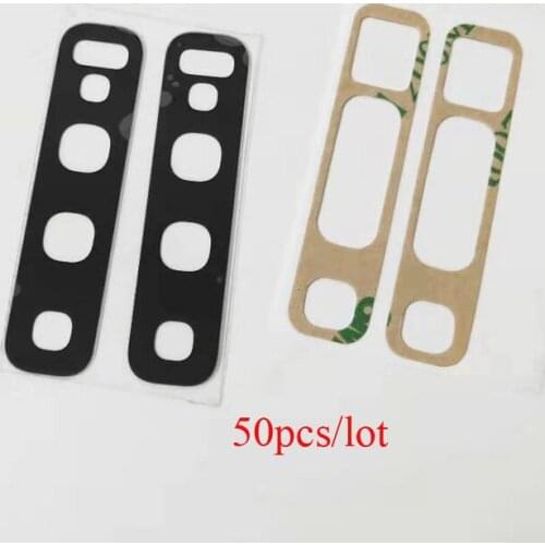 50pcs/lot Back Camera Glass Lens for Samsung Galaxy S9 S8 S10 Plus S10E Note 8 9 Rear Frame Cover + Sticker