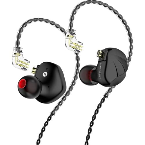 Studio Earphone Inner Ear Earbuds with a Dynamic and Six Balanced Armature Drivers High Resolution HIFI Monitor Earpiece