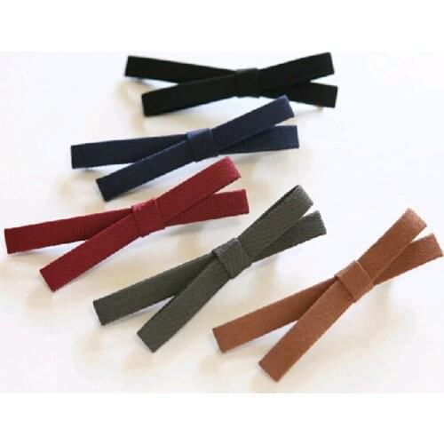 Cross Cloth Knotted Bow Hair Clips Barrettes Hairwear Hair Accessories for Women 5 Kinds