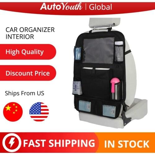 2pcs Convenient Car Seat Back Organizer Multi-Pocket Storage Bag Box Case Car Storage Bag Tablet Holder Storage Organizer