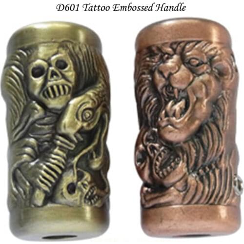 1Pc 23mm Creative 3D Embossing Tattoo Grips With Accessories Anti-rust Tattoo Machine Handle Tattoos Body Art Accessory Tools