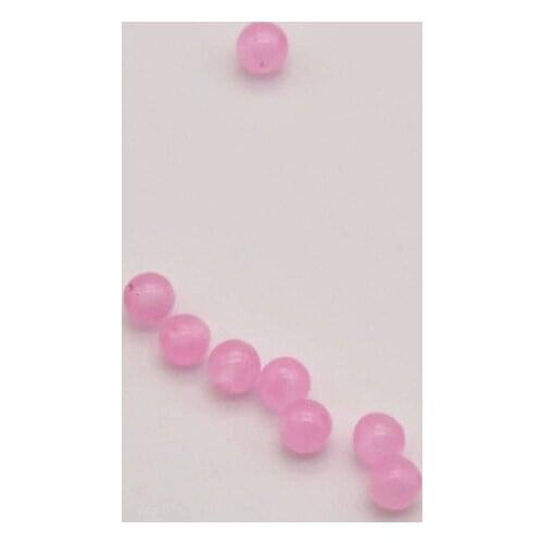 110 Pcs/Lot 4mm Pink Round Beads Jade Jewelry Findings Decoration Accessories Wholesale Jewelry Lots For Making Bracelet JA0232