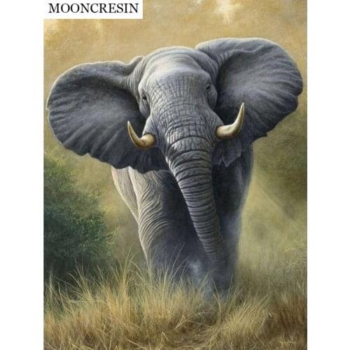 5D Diy Diamond Painting Elephants Animal Full Square Diamond Embroidery Cross Stitch Rhinestone Mosaic Painting Home Decoration