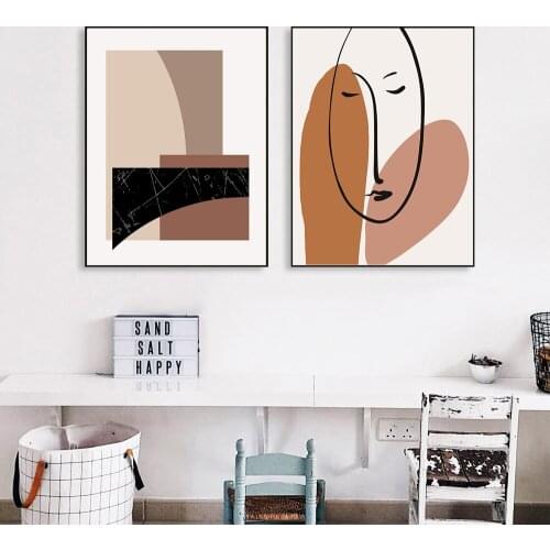Abstract Woman Canvas Paintings Wall Art Prints Poster Living Room Decor Decorative Paintings On The Wall Home Decor