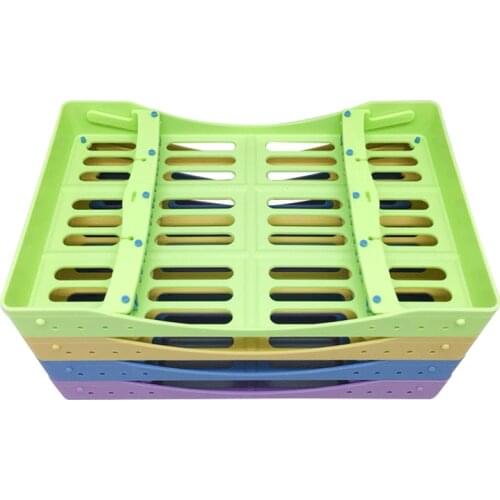 Autoclavable Dental Instrument Disinfection Box Dental Holders for 10pc Dental Instrument Sterilization Box Dental Instrument