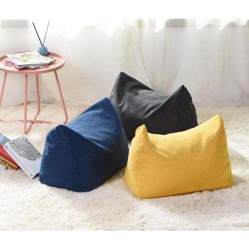 Croker Horse Lazy Sofa Bench Bean Bag Covers Solid Chair Footstool Cover Without Filler/Inner Pouf Puff Couch Tatami Living Room