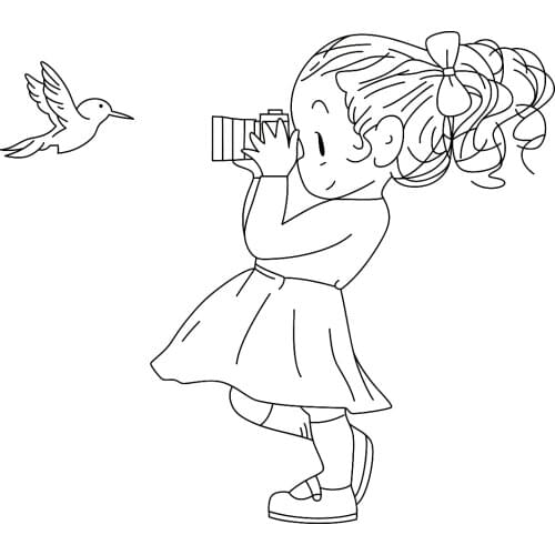 Girl Is Transparent Clear Stamps Silicone Seals For DIY Scrapbooking Photo Album Card Making