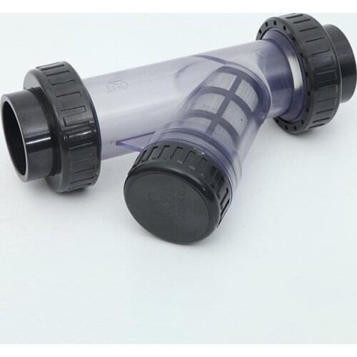 UPVC Filter Plastic Y Filter Acid and alkali resistant industrial filter DN40