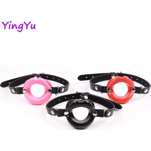 Sex Slave Silicone Lips O Ring Open Mouth Gag Oral Fetish Bdsm Bondage Restraints Erotic Toy Sex Toy For Couples