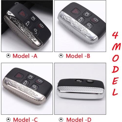 For Land Rover Discovery 5 LR 4 For Range Rover Autobiography Velar Sport Vogue ABS Chrome Unique Design 5 Button Key Case Shell