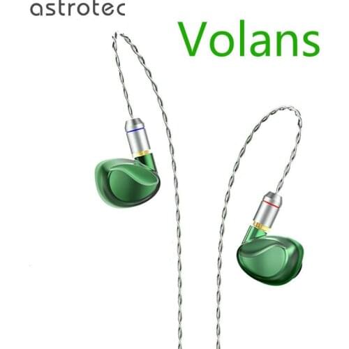 Astrotec Volans IEMs Brass 10.5mm Dynamic Magnetic Hifi Music Monitor DJ Studio Audiophile Musician MMCX Earphones Headphones