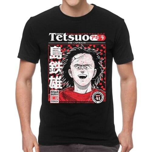 Neo Tokyo Akira Tetsuo Shima T Shirt Men Short Sleeve 100% Cotton T-shirts Anime Manga Tee Harajuku Tshirts Gift Idea