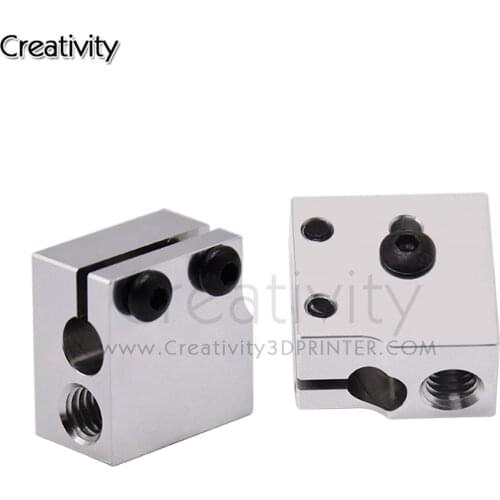 Volcano hot end eruption heater block heating block 1.75 3mm Filament V5 V6 Extruder J-head Aluminium Heater block 3D Print