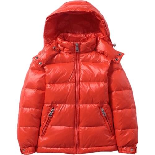 2021 New Children Winter Jackets Korean Style Kids Thick Warm Duck Down Coat Hood Detachable Outerwear for Boys Girls Snowsuit