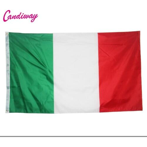 Polyester Italian flag banner No Flagpole Indoor High Quality Outdoor Flying Flag