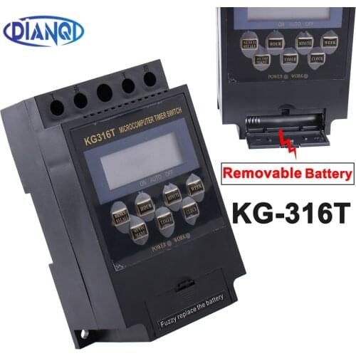 New KG316 10A Intelligent Microcomputer Programmable Electronic Timer Time Switch Relay Controller AC 220V