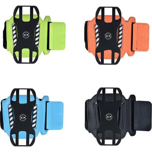 Adjustable Running Phone Holder Removable Wrist Band for iPhone Samsung Smartphone 360D Rotatable Armbands for 4.0''-7.0'' Phone