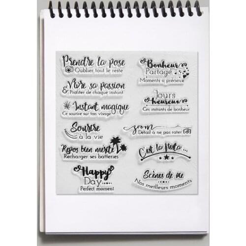 Blessing Happy Day Silicone Clear Seal Stamp DIY Scrapbooking Embossing Photo