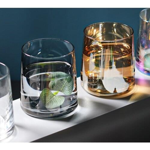 Glass Drinkware Water Goblets Champagne Glasses Wine Glass Cup Cocktail Glass Drinking Glasses Transparent Round Champagne