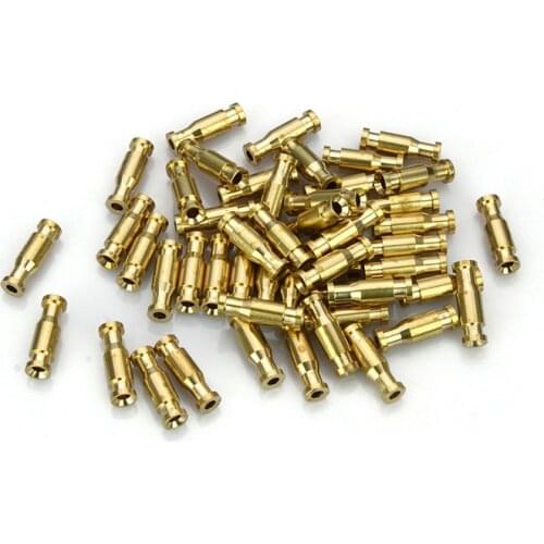 Bottle Tubes Brass Metal Tubes Fly Tying Materials +Liner Tube+Junction Tubeing-50pcs per pack(Gold) )