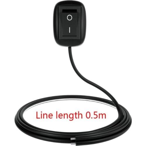 DC 12V Car Switch Paste Type Toggle Switch with Cable for Fog Ring Drive Lights 090E