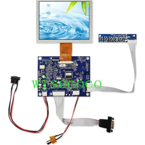 ZJ050NA-08C 5 inch LCD Screen display + VGA AV LCD Controller Driver Board 640 x480 Replace 640x480 AT050TN22 LCD Screen