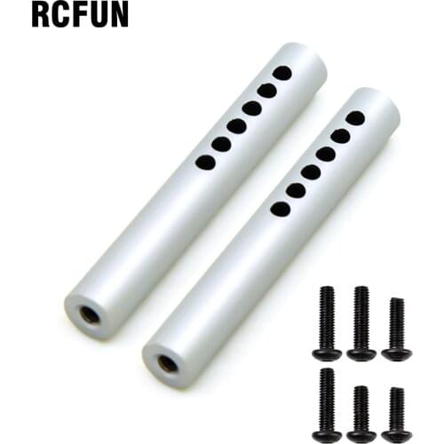 1Pair Metal Bumper Mount Holder Post with Screws for 1/10 RC Crawler Car Axial SCX10 90046 TrAXxas TRx4 TRx6