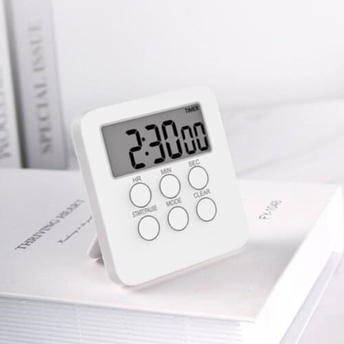 1 Pcs Magnetic Kitchen Timer Digital Timer Cooking Timer Clock & Alarm Display Silent/Beeping Multi-function Timer