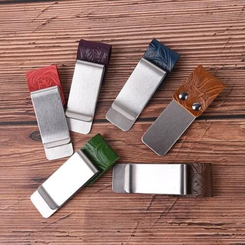 1Pc Metal Pen Clips Holder Brass Stainless Steel Pen Clip For Traveler Notebooks, Journals, Cowhide Quality, Notebook Accessory