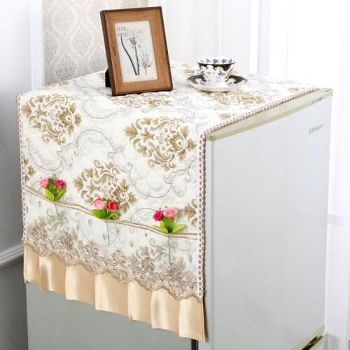 1 Pcs bottom non-slip refrigerator dust cover storage bag cover towel thickening breathable washing machine cover