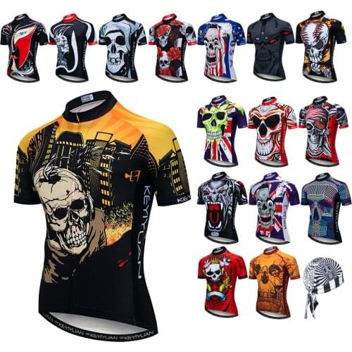 2021 JPOJPO cycling jersey Men Short Sleeve Bicycle Clothing Mountain Road MTB Outdoor Sport Skull Bike Shirts Top Maillot