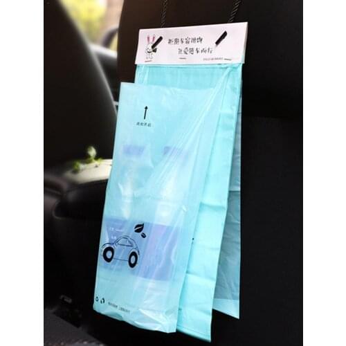 50pcs/set Disposable Self-Adhesive Car Biodegradable Trash Rubbish Holder Storage Bag Portable Home Vehicle Office Rubbish Bag