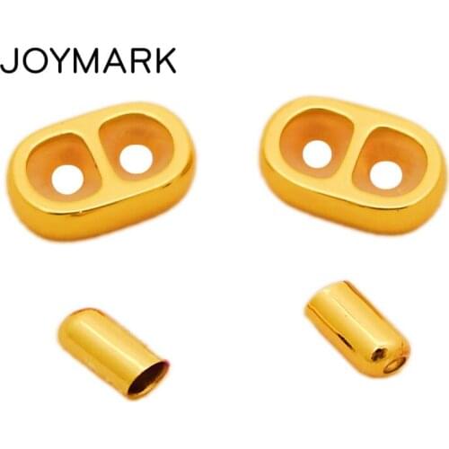 Gold Plated Bracelet Buckles Stainless Steel Jewelry Accessories Adjustable Slider Spacer Stopper Buckle End Caps BXGC-213