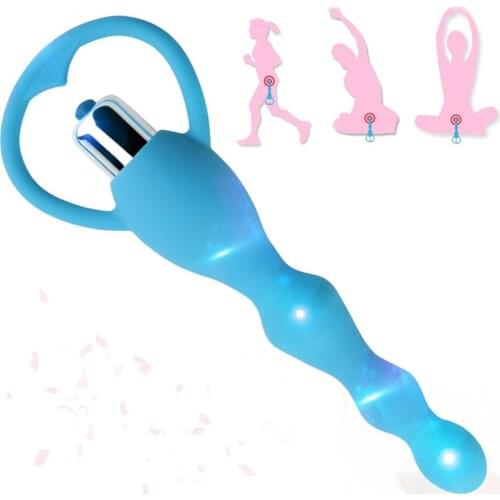 Anal Vibrator Sex Toys for Women Anal Beads Vibrator Gay Toys Prostate Massage Smooth Butt Silicone Plug Adult Products