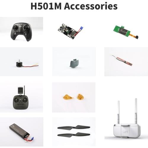 HUBSAN H501M H501S UAV shared aerial photography toy screws, batteries, propellers, lamp feet and other accessories