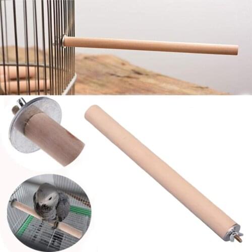 Parrot Wood Hanging Stand Rack Rest Bar Claw Grinding Sharpening Stick Bird Cage Perch Stand Branch Pet Accessory for Bird Cage