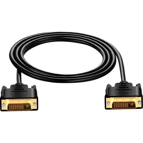 DVI dual male head full copper 24+1 dual-channel high-definition 4K computer TV connection monitor data full pin video