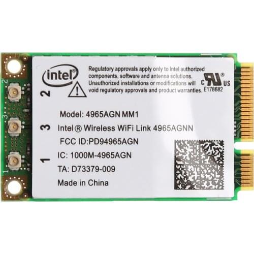 Dual Band 300Mbps WiFi Link Mini PCI-E Wireless Card For Intel 4965AGN NM1