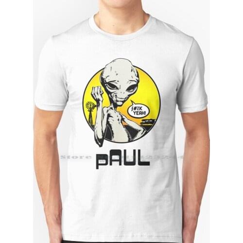 Paul T Shirt 100% Pure Cotton Paul Little Green Men X Files Space Sci Fi Simon Pegg Creative Trending Vintage Cool Gift Euro Us