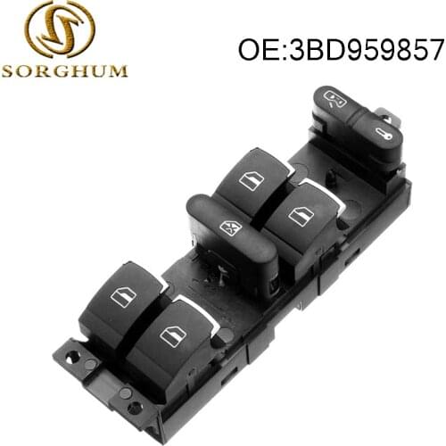 Master Switch Control 3BD959857 for VW GTI Passat B5 Golf MK4 Jetta CSL Black Power Window