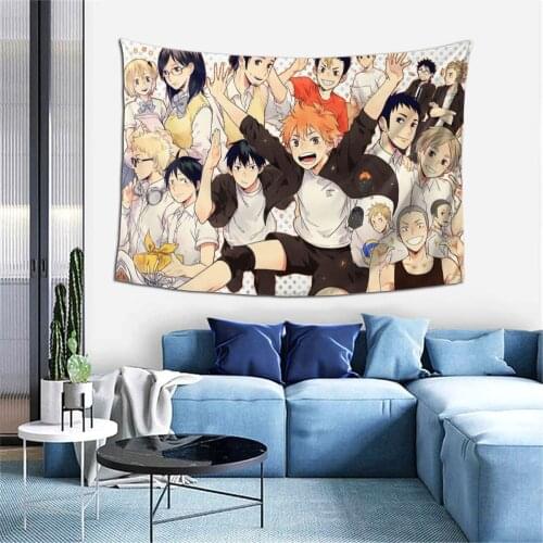 Haikyuu Tapestry Wall Hanging Beach Mat TapestryYoga Mat Haikyuu Home Bedroom Haikyuu Football Anime Tapestry