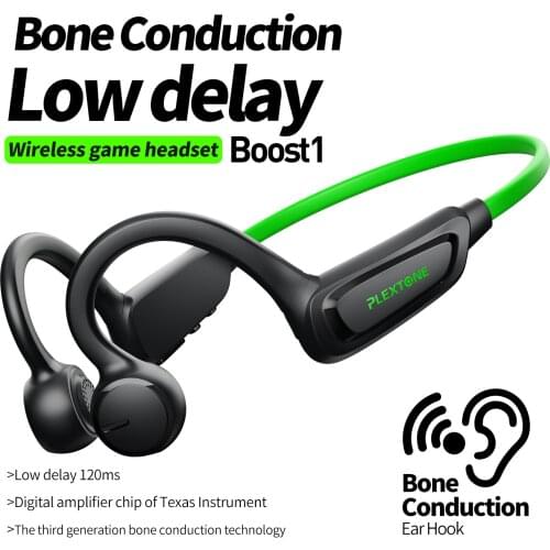 Plextone Gaming Earphone Wireless Headset Bone Conduction Gaming Headphone Open Ear Wireless Headset Low Latency With Mic Boost1