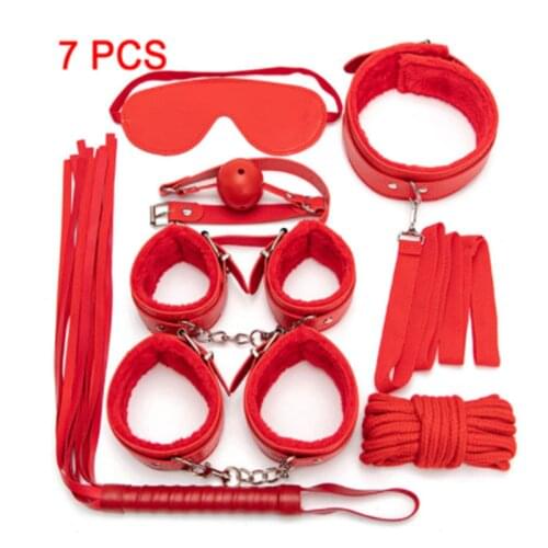 Bdsm New Arrived Exotic Sex Products For Adults Games Bed Bondage Set Handcuffs Sex Toys Whip Gag Plug Women Accessories