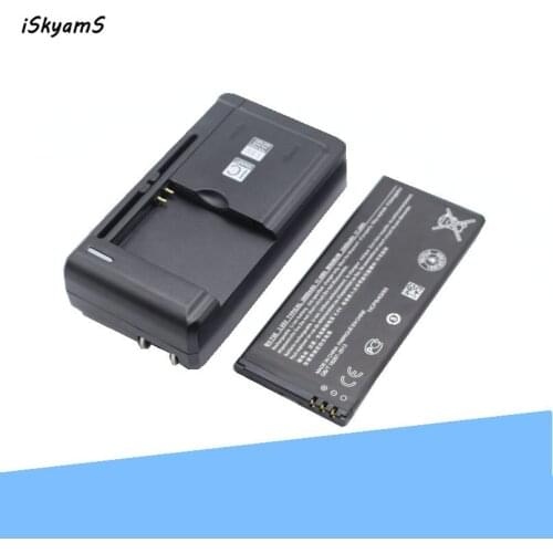 ISkyamS 1x 3000mAh BV-T5E / BVT5E Replacement Battery +Universal Charger For Microsoft Lumia 950 RM-1106 RM-1104 RM-110 McLa
