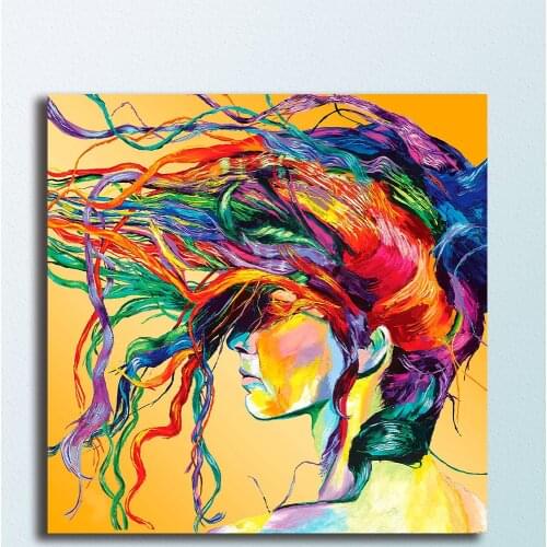 Large size Printing Oil Painting pop art WINDSWEPT Wall painting Home Decor Abstract Art Picture For Living Room painting