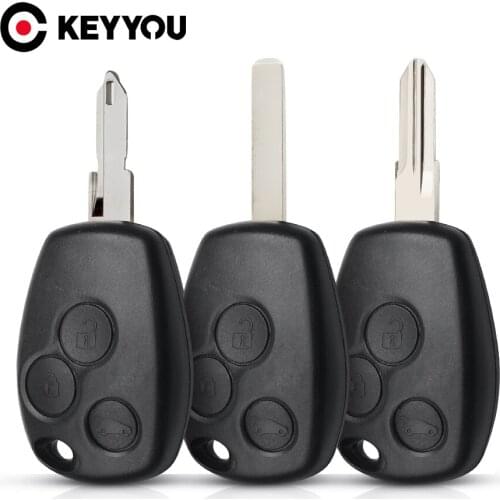 KEYYOU 2/3 Buttons For Renault Megan Modus Clio 3 Kangoo Twingo Logan Sandero Duster For Nissan Almera Car Remote Key Shell Case