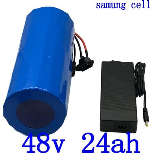 48v 1000w 2000w battery 48v 24ah ebike battery 48v 25ah electric scooter battery 48v lithium-ion use samsung cell with charger